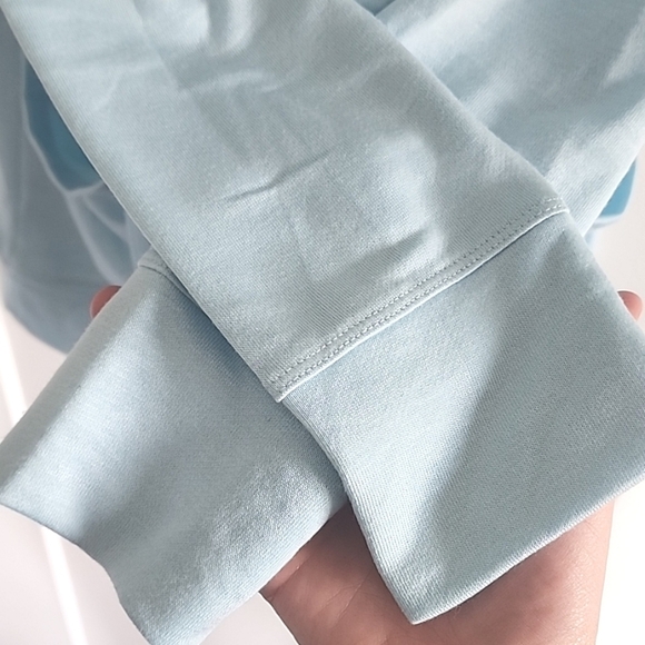 Nwt J. Crew Knit Wrap Cardigan Sweater Size Medium Baby Blue - Picture 4 of 7